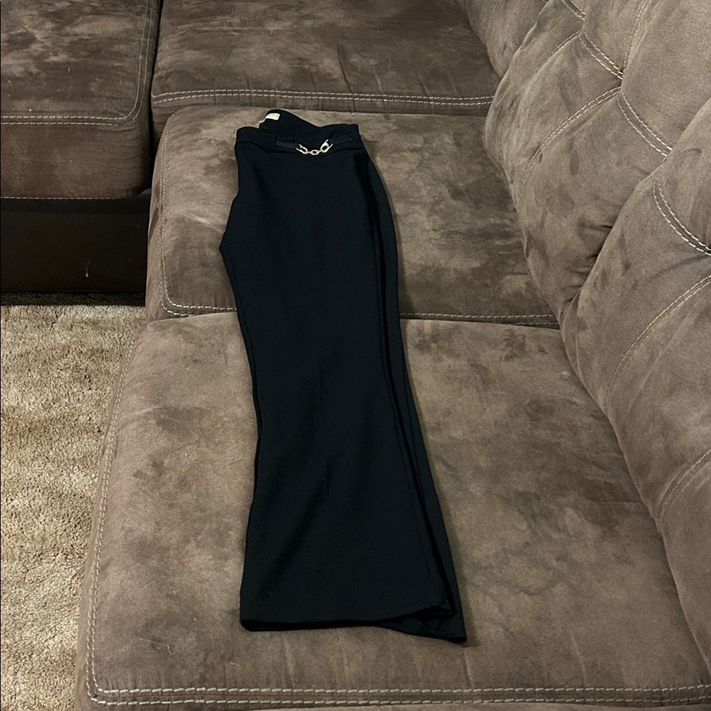Black Pants with Silver Detail